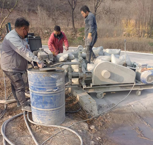 习水路面下沉注浆